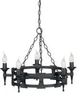 Lampy sufitowe - Elstead Lighting SAXON SAX5 BLK - miniaturka - grafika 1