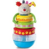 Zabawki interaktywne dla dzieci - Taf Toys Piramidka z klaunem - miniaturka - grafika 1