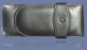 Etui na długopisy i pióra - Pelikan Etui SKÓRZANE TG31 CZARNE 923433 - miniaturka - grafika 1
