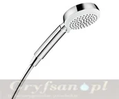 Słuchawki prysznicowe - Hansgrohe Crometta 100 Słuchawka prysznicowa 3S Vario EcoSmart 9 l/min biały chr - miniaturka - grafika 1