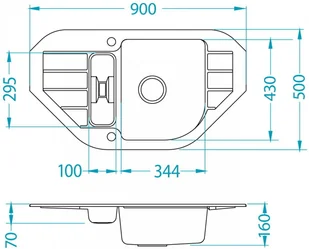 Alveus NIAGARA 60 BIAŁY 1126011 - Zlewozmywaki - miniaturka - grafika 3