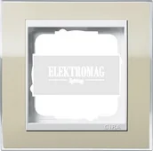 Klawisze i ramki - Gira EVENT CLEAR PIASKOWY/BIAŁY Ramka X1 [0211773] - miniaturka - grafika 1