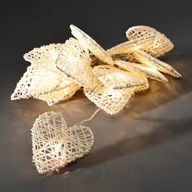 Oświetlenie świąteczne - KonstSmide Dekoracyjny łańcuch świetlny LED Serca, 16-elem. - miniaturka - grafika 1