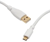 Kable USB - KabelDirekt Kable bezpośrednie 0,5 m kabel micro-USB 2.0, biały 1 M - miniaturka - grafika 1