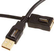 Kable USB - AmazonBasics przedłużacz USB 2.0 złącze męskie typu A na żeńskie typu A, 1m - miniaturka - grafika 1