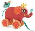 Djeco Drewniana zabawka do ciągnięcia słonik - Zabawki interaktywne dla dzieci - miniaturka - grafika 2