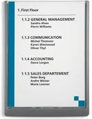 Systemy ekspozycyjne i znaki informacyjne - Durable Tabliczka przydrzwiowa Click Sign A4 210x297 mm grafitowy - miniaturka - grafika 1