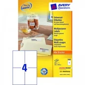 Etykiety do drukarek - Avery Etykiety uniwersalne Zweckform trwałe 105 x 148 mm, 400 etykiet - miniaturka - grafika 1