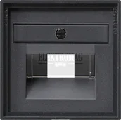 Gniazdka elektryczne - Gira 55 ANTRACYT POKRYWA GNIAZDTA TelefoniczneGO 027028 - miniaturka - grafika 1