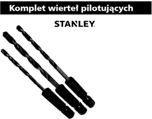 Stanley ZESTAW 3 WIERTEŁ PILOTUJĄCYCH POGŁĘBIACZ STA62509-XJ - Narzędzia warsztatowe - miniaturka - grafika 2
