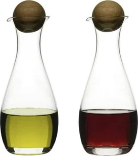 Sagaform SZKLANA KARAFKA Z DĘBOWYM KORKIEM DO OCTU I OLIWY 0,3 L L NATURE 2 SZT FREEFORM SF-5015337 - Karafki - miniaturka - grafika 3