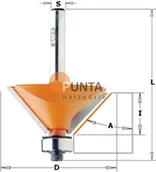 Frezy - CMT FREZY DO UKOSOWANIA Z ŁOŻYSKIEM 736.280.11 - miniaturka - grafika 1