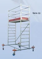 Rusztowania - Krause Rusztowanie jezdne seria 50, 2,0x1,5m 12.4m robocza - miniaturka - grafika 1