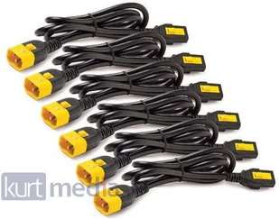 APC AP8706S-WW 6szt kabli C13 - C14, 1,8m zabezpieczenie przed wypięciem. AP8706S-WW - Zasilacze awaryjne UPS - miniaturka - grafika 4