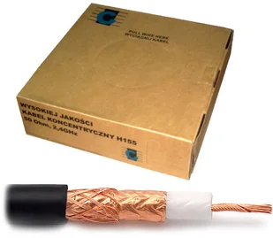 Kabel Koncentryczny H155 100M/PUDEŁKO - Pozostałe akcesoria sieciowe - miniaturka - grafika 2