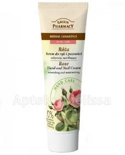 Green Pharmacy Hand Care Rose krem odżywczo-nawilżający do rąk i paznokci 0% Parabens Mineral Oils Artificial Colouring 100 ml - Kremy i maski do rąk - miniaturka - grafika 3