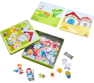 Układanki dla dzieci - Haba Magnetyczna zabawka Farma Piotra i Pauliny 301951 - miniaturka - grafika 1