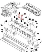 Części i akcesoria do maszyn rolniczych - CNH NÓŻ SIECZKARNI RUCHOMY 84068444 - 87318316 - miniaturka - grafika 1