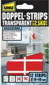 Taśmy klejące - UHU Taśma dwustronna 45515 DxS) 40 mm x 19 mm 40 mm 12 szt - miniaturka - grafika 1