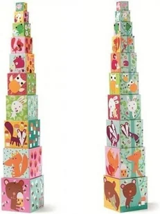 Djeco W LESIE piramida z pudełek DJ08507 - Zabawki interaktywne dla dzieci - miniaturka - grafika 5