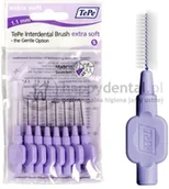 Szczoteczki do zębów - TePe ID X-Soft (1.1mm) j.fioletowe 8szt. - zestaw MIĘKKICH szczoteczek m/z (szcz - miniaturka - grafika 1