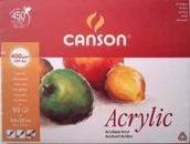 Podobrazia, bloki, papiery - Canson Blok DO AKRYLI ACRYLIC 24X32CM 50 KARTEK FIN 400G 200807412 - miniaturka - grafika 1
