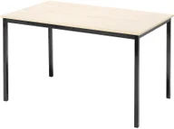 Stoły - AJ Stół do jadalni 800x1200x735mm Stelaż Czarny 120341 - miniaturka - grafika 1