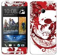Etui i futerały do telefonów - HTC Diabloskinz B0095-0004-0032 Vinyl Skin für One Red Skull - miniaturka - grafika 1