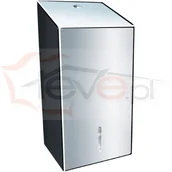 Dozowniki papieru i mydła dla firm - Merida Pojemnik na papier toaletowy w listkach STELLA wersja polerowana, firmy M - miniaturka - grafika 1