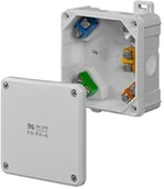 Puszki elektryczne i akcesoria - Elektro-Plast Puszka natynkowa hermetyczna IP65 98x98x46 wkład 5x2,5 0290-04 2K - miniaturka - grafika 1