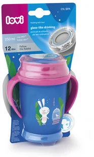 Lovi KUBEK 360° FOLLOW THE RABBIT 1/544 250 ML JUNIOR 12M CAN 1/544NEW - Kubki dla dzieci - miniaturka - grafika 2
