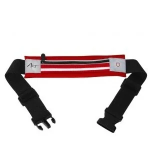 ART Pas sportowy podświetlany z kieszenią Czerwony - Etui i futerały do telefonów - miniaturka - grafika 3