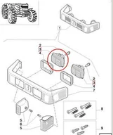 Części i akcesoria do maszyn rolniczych - CNH LAMPA PRZEDNIA PRAWA 82014129 - miniaturka - grafika 1