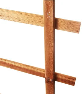 Kratka skośna bez ramy 60 x 180 cm impregnowana brązowa - Kratki i pergole - miniaturka - grafika 2