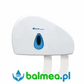 Dozowniki papieru i mydła dla firm - Merida Podajnik na papier toaletowy TOP DUO - okienko niebieskie BTN202 - miniaturka - grafika 1