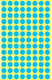 Avery Zweckform Kolorowe kółka do zaznaczania Zweckform 416etyk./op. 8mm niebieskie PROMOCJA! AVE-3011 - Etykiety do drukarek - miniaturka - grafika 4