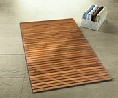 Dywaniki łazienkowe - Kleine Wolke drewniane Matte Level (4072202207) - miniaturka - grafika 1