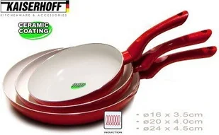 EMALIOWANY GARNEK ŻELIWNY 21cm KINGHOFF KH-1614 - Garnki - miniaturka - grafika 2