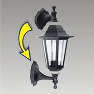 Lampy ogrodowe - Prezent Prezent Kinkiet CAPRI 1X60W E27 Czarny 3080 - miniaturka - grafika 1