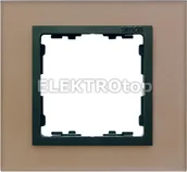 Klawisze i ramki - Kontakt Simon ledart Ramka 1x szkło - miedź / pośrednia grafit, 82817-34 - miniaturka - grafika 1