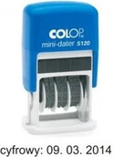 Datowniki - Colop Datownik samotuszujący S120 cyfrowy czarny 104686 - miniaturka - grafika 1