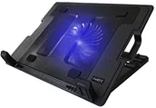 Podkładki chłodzące pod laptopa - Ewent Laptop wentylator chłodzący 17 cali w sposób regulować na wysokości podstawka do notebooka z wyświetlaczem LED niski poziom hałasu oraz port USB i 1 145 MM do MacBook, laptop, notebook/laptop EW1258 - miniaturka - grafika 1