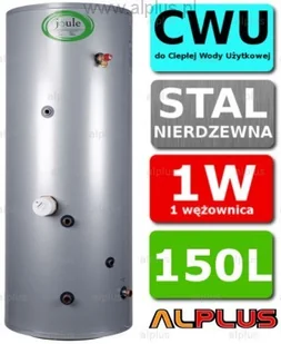 Joule Bojler Cyclone 150L 1-wężownica 1W nierdzewka wymiennik podgrzewacz CWU Wy - Zasobniki i wymienniki Joule Bojler Cyclone 150L 1-wężownica 1W nierdzewka wymiennik podgrzewacz CWU Wy - Zasobniki i wymienniki - miniaturka - grafika 1