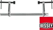 Imadła i ściski - Bessey ERDI ścisk (zacisk) stalowy regulowany szyna + 2 ramiona, siła do (SLV100M) - miniaturka - grafika 1