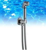 Akcesoria do armatury i ceramiki - OMNIRES Zestaw bidetowy punktowy z przyłączem kątowym, chrom BIDETTA-P - miniaturka - grafika 1