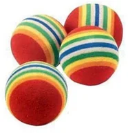 Zabawki dla kotów - Trixie Piłki tęczowe twarde 3,5cm 4szt. [TX-4097] 2544 - miniaturka - grafika 1