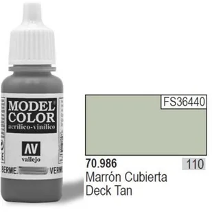 Vallejo Farbka Model Color Deck Tan 17ml 70.986 - Akcesoria do gier planszowych - miniaturka - grafika 2