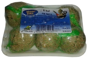 Megan . Kule dla sikorek, małe 6szt [ME65] - Przysmaki dla ptaków - miniaturka - grafika 2