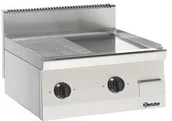 Piece, kotły  i płyty grzejne gastronomiczne - Bartscher Płyta grillowa elektryczna mieszana 1/2 gładka, 1/2 ryflowana - miniaturka - grafika 1