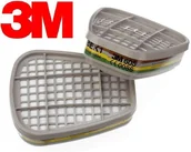 Akcesoria BHP - 3M 6059 Pochłaniacz gazów i par organicznych do masek serii 6200 i 6300 2sztuki - miniaturka - grafika 1